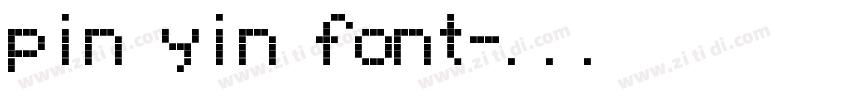 pin yin font字体转换